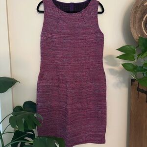 Stylish St.John Purple Sleeveless Dress